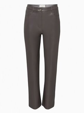 Wilfred Melina Leather Pants in Peppercorn Grey Size 14